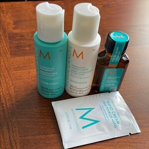 Moroccanoil Hydrating Shampoo and Hand Cream Set - hair travel set